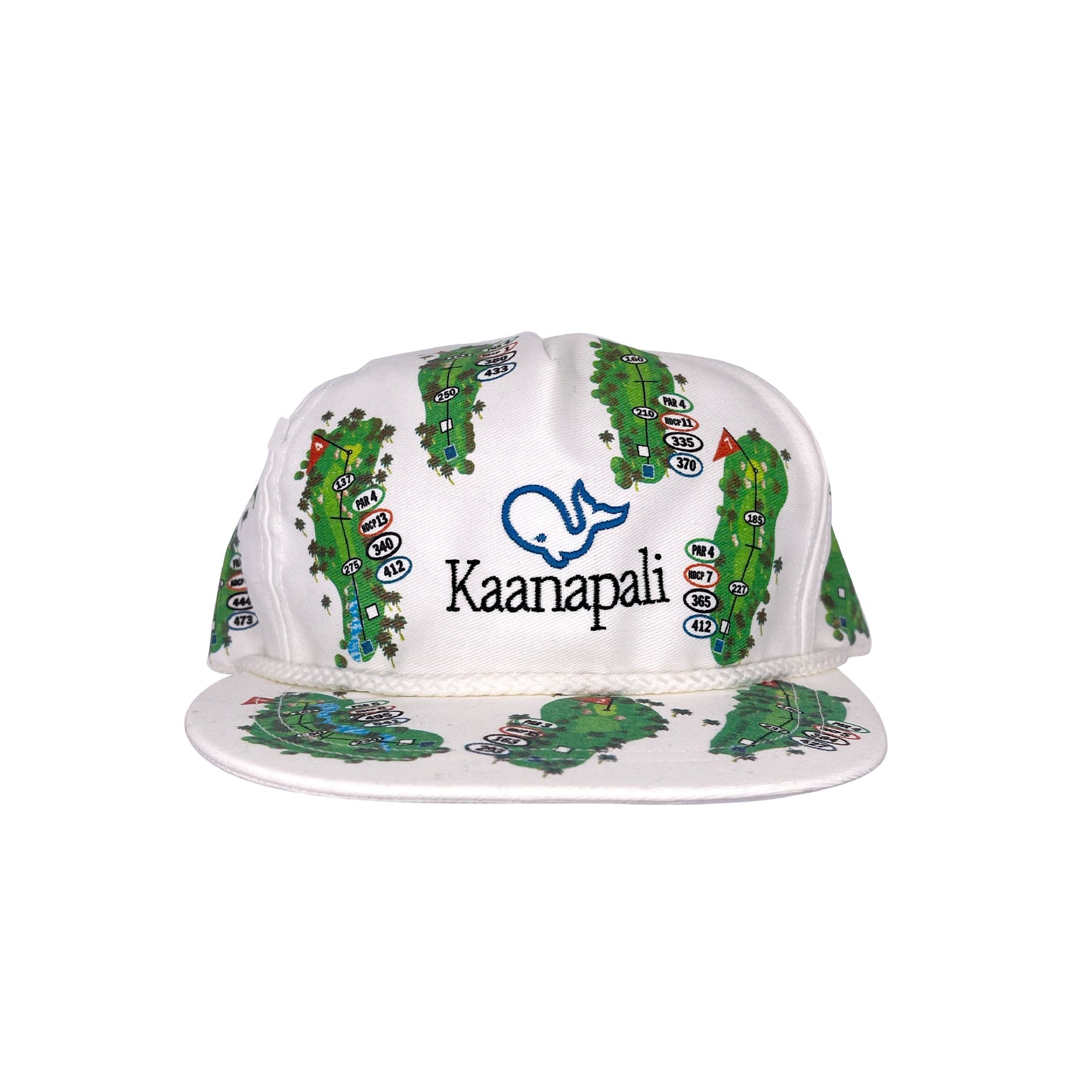 Vintage Golfers Map Cap Kaanapali AOP Strapback Hat