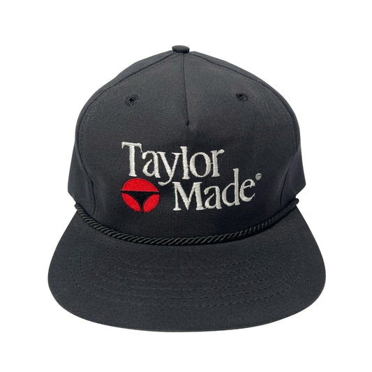 Vintage Black Texace TaylorMade Strapback Hat